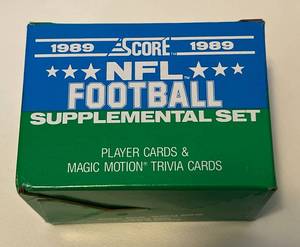 lot 280 image: 1989 Score Football Supplemental Set - New Football Cards
