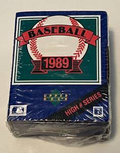 lot 314A image: 1989 Upper Deck High # Series Set - NewSealed Baseball Cards