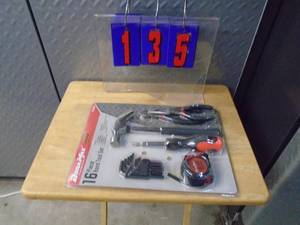 lot 135 image: Flat of quality trade show tools. As shown.