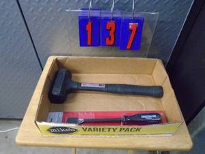 lot 137 image: Flat of quality trade show tools. As shown.