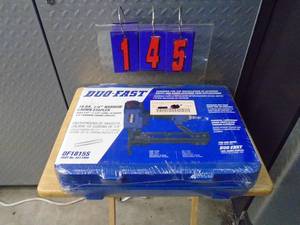lot 145 image: Dufast 18 gauge stapler. As shown.