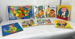 lot 477 image: Vintage Playskool Board Puzzles