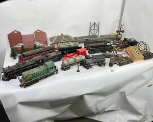 lot 265 image: Antique Train Collection New York Central, Rock Island, and Allstate.