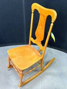 lot 295 image: Rare Wood Antique Rocking Chair