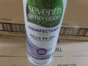 lot 215 image: 16 Seventh Generation Spray Disinfectant 13.9 oz Cans