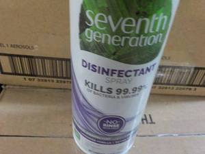 lot 217 image: 16 Seventh Generation Spray Disinfectant 13.9 oz Cans