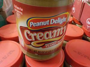 lot 225 image: 6 x 40 oz Peanut Butter Delight Creamy Peanut Butter