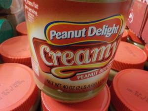 lot 229 image: 6 x 40 oz Peanut Butter Delight Creamy Peanut Butter