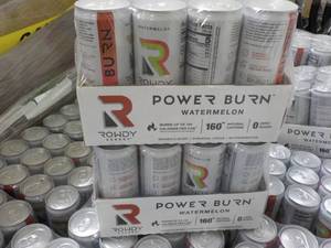 lot 244 image: 2 x 12 Packs Rowdy Power Burn Watermelon