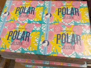 lot 277 image: 4 x 6 packs Polar Pineapple Guava Seltzer