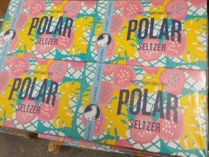 lot 278 image: 4 x 6 packs Polar Pineapple Guava Seltzer