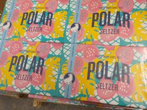 lot 279 image: 4 x 6 packs Polar Pineapple Guava Seltzer