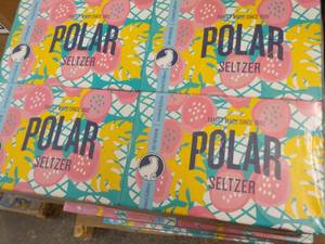 lot 280 image: 4 x 6 packs Polar Pineapple Guava Seltzer