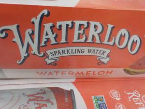 lot 287 image: 2 x 12 packs Waterloo Watermelon Sparkling Water