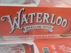 lot 291 image: 2 x 12 packs Waterloo Watermelon Sparkling Water