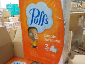 lot 6 image: Full Case Puffs Facial Tissues