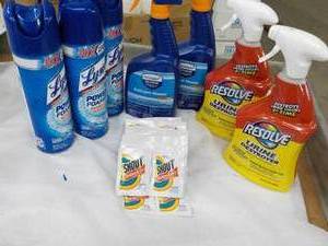 lot 19 image: Shout, Lysol, Resolve, and Microban Products