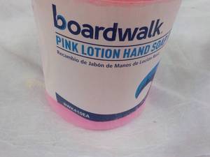lot 36 image: Boardwalk 1 Gallon Pink Lotion Hand Soap