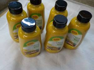 lot 134 image: 6 Wild Harvest Organic Yellow Mustard - 12 oz bottles past best date