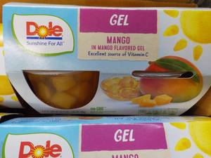 lot 146 image: Dole - 12 - 4 Packs Mango in the Mango Gel