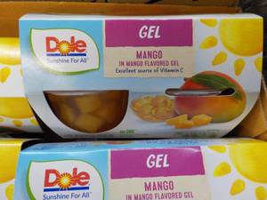 lot 147 image: Dole - 12 - 4 Packs Mango in the Mango Gel