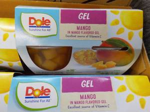 lot 150 image: Dole - 12 - 4 Packs Mango in the Mango Gel