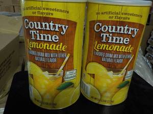 lot 180 image: 2 Country Time Lemonade 5 lb. 2.5 oz each best date 012025
