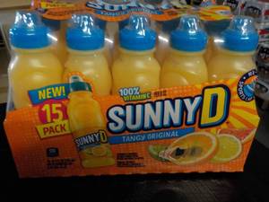 lot 189 image: Sunny D 15 pack Tangy Original best date 11222023