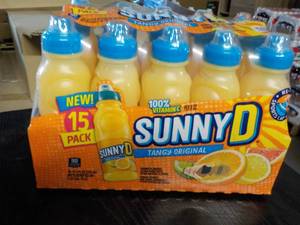lot 191 image: Sunny D 15 pack Tangy Original best date 11222023