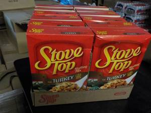 lot 195 image: 12 Pack Stove Top Turkey Stuffing Mix best date 122024