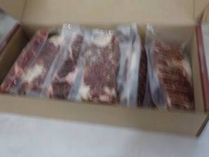 lot 318 image: L Beef Ribeye Frozen Lip-On Steak 11.40 lb. box