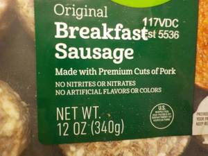 lot 343 image: e 8 x 12 Breakfast Frozen Sausage Patties