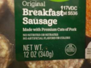 lot 344 image: e 8 x 12 Breakfast Frozen Sausage Patties