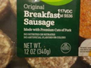lot 345 image: e 8 x 12 Breakfast Frozen Sausage Patties
