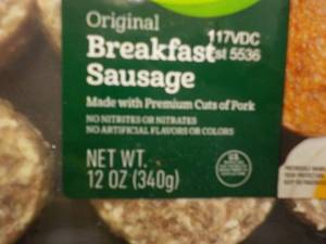 lot 347 image: e 8 x 12 Breakfast Frozen Sausage Patties