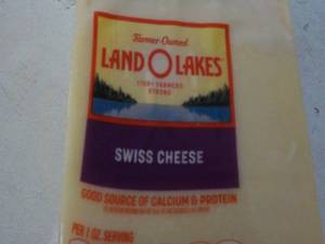 lot 354 image: Swiss Cheese Land O Lakes Refrigerated 7.44 lb.