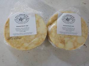 lot 362 image: 2 Ellsworth Roasted Garlic Jack Refrigerated Cheese Best By 03262024