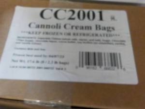 lot 372 image: b 8 - 2.2 lb. Frozen Cannoli Cream Bags Best By 04072023