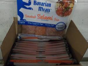 lot 396 image: C 12 Frozen pkgs Bavarian Meats Smoked Salami Trio