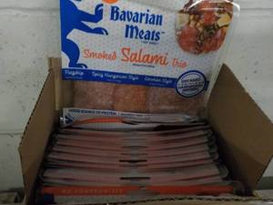 lot 397 image: C 12 Frozen pkgs Bavarian Meats Smoked Salami Trio
