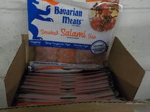 lot 400 image: C 12 Frozen pkgs Bavarian Meats Smoked Salami Trio