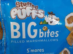 lot 402 image: 9 Stuffed Puffs Big Bites Filled Marshmallows