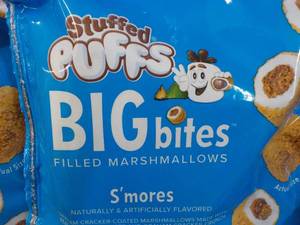 lot 403 image: 9 Stuffed Puffs Big Bites Filled Marshmallows