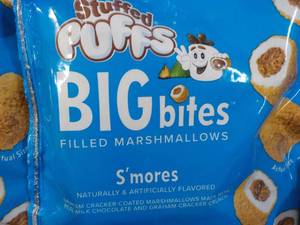 lot 404 image: 9 Stuffed Puffs Big Bites Filled Marshmallows
