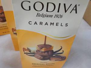 lot 428 image: 6 x 5.3 oz Pkgs Godiva Caramels...