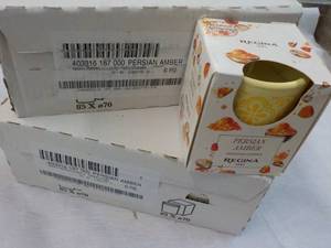 lot 450 image: 12 Regina Persian Amber Candles...