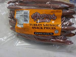 lot 462 image: 28 oz Bag Wisconsin Maid Turkey Sausage Snack Bites