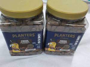 lot 511 image: 2 Planters Deluxe Cocoa Almonds 2 lb. 5 oz each
