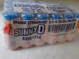 lot 522 image: 24 Sunny D Orange Strawberry ...