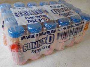lot 525 image: 24 Sunny D Orange Strawberry ...